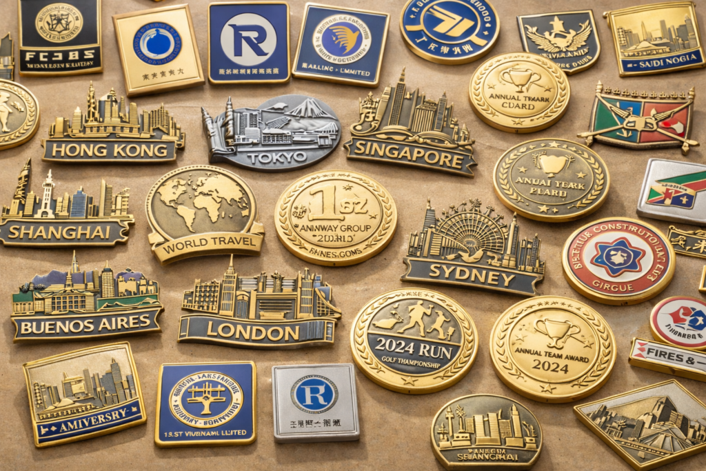 Custom badge design and manufacturing guide image from ForgeCrafts