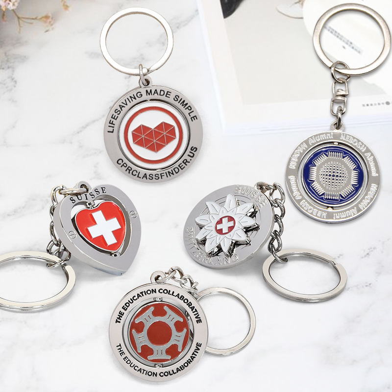Custom metal keychain with engraved design - ForgeCrafts product photo 5