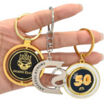 Custom metal keychain with engraved design - ForgeCrafts product photo 4