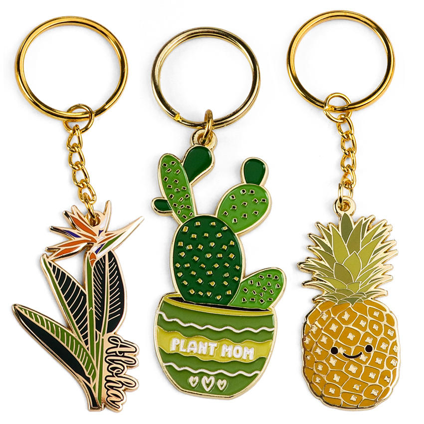 Custom metal keychain with engraved design - ForgeCrafts product photo 2