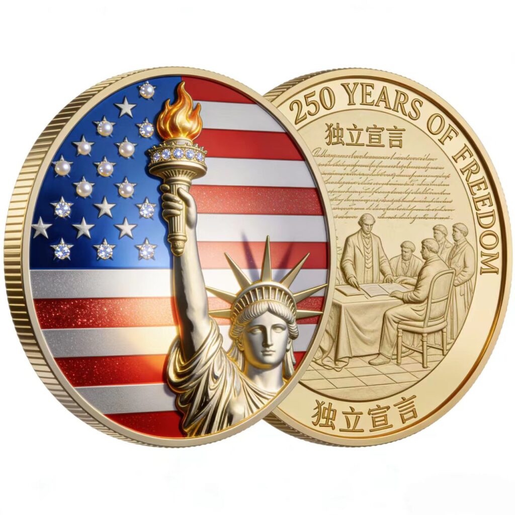 Custom commemorative coin with engraved design - ForgeCrafts product photo 2
