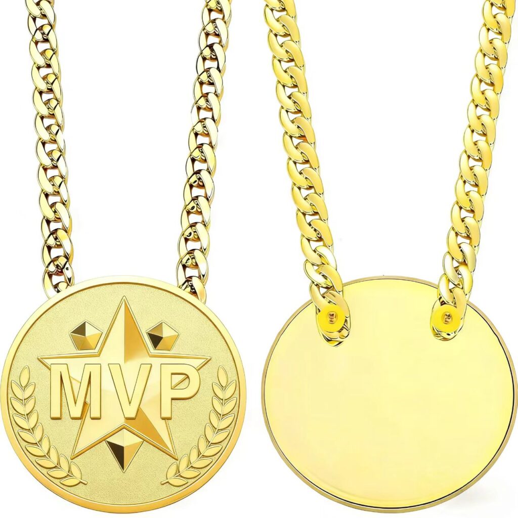 Custom metal medal with engraved design - ForgeCrafts product photo 3