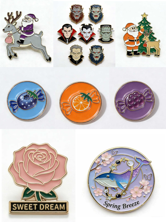 Custom metal badges and lapel pins manufacturing sample from ForgeCrafts