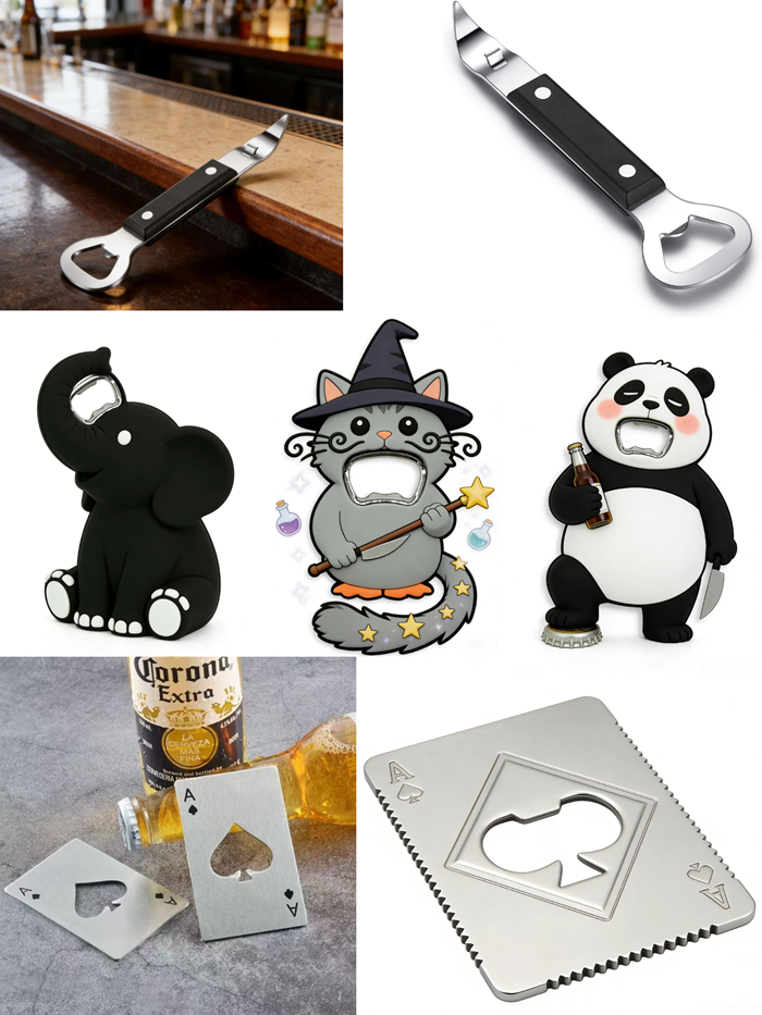 Custom engraved bottle openers bulk production sample from ForgeCrafts