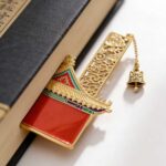 Custom metal bookmark with engraved design - ForgeCrafts product photo 2