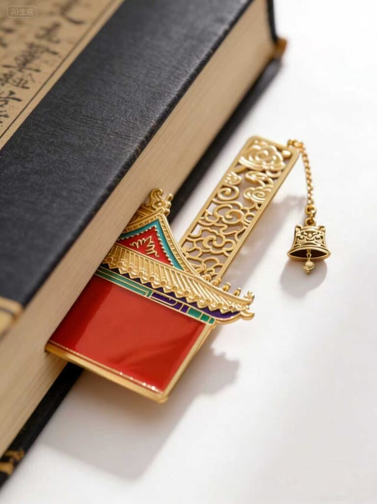 Custom metal bookmark with engraved design - ForgeCrafts product photo 2
