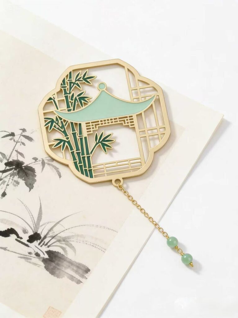 Custom metal bookmark with engraved design - ForgeCrafts product photo 3