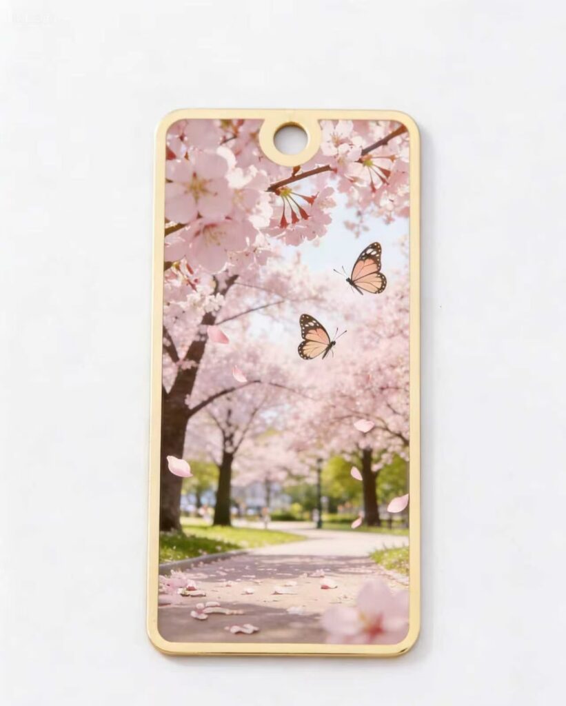Custom metal bookmark with engraved design - ForgeCrafts product photo 4