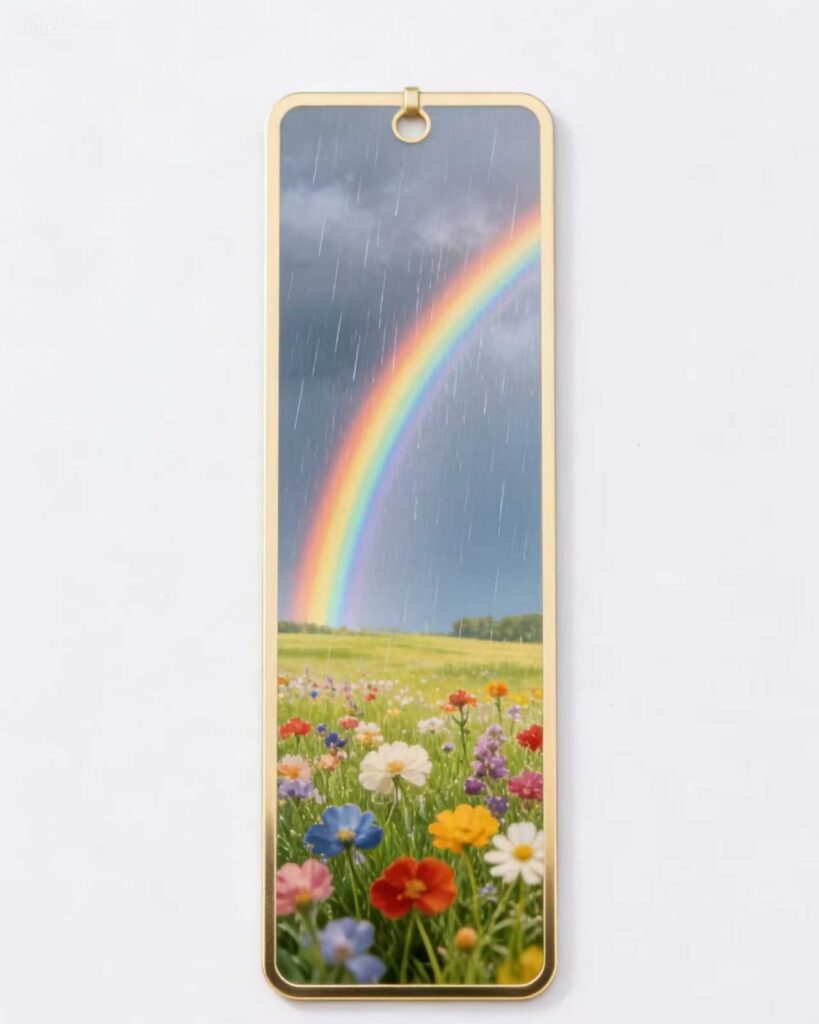 Custom metal bookmark with engraved design - ForgeCrafts product photo 6