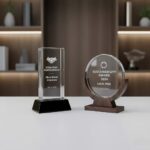 Custom metal trophy with engraved nameplate - ForgeCrafts product photo 3