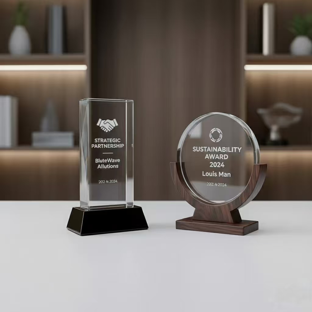 Custom metal trophy with engraved nameplate - ForgeCrafts product photo 3