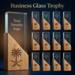 Custom metal trophy with engraved nameplate - ForgeCrafts product photo 2