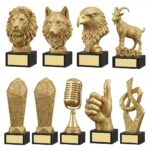 Custom metal trophy with engraved nameplate - ForgeCrafts product photo 4