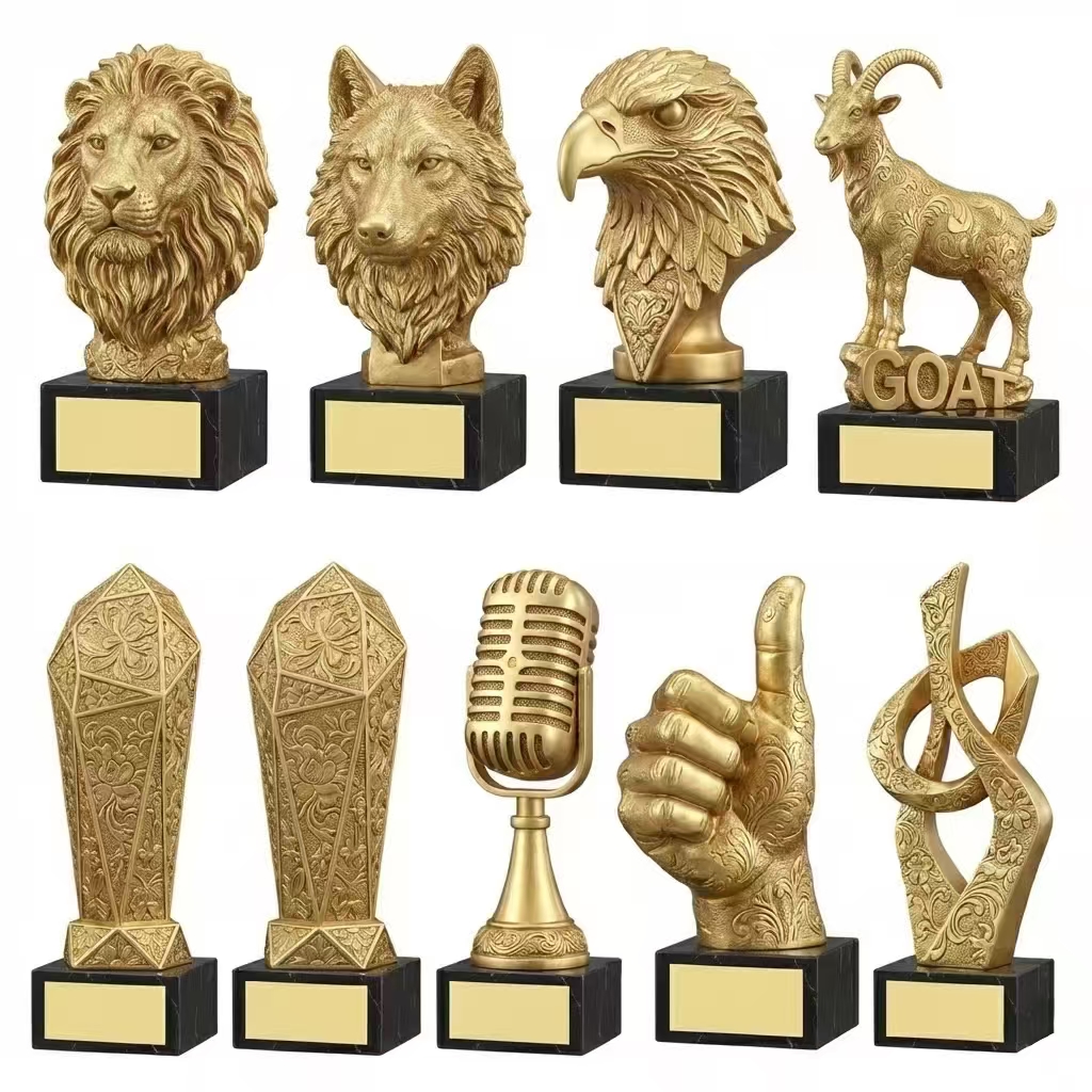 Custom metal trophy with engraved nameplate - ForgeCrafts product photo 4