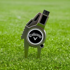 Custom golf accessories - ball markers, divot tools, hat clips, golf tee holders in zinc alloy or stainless steel with personalized logo enamel fill - Yanlsle OEM product manufactured for tournaments, country club merchandise, and corporate golf events