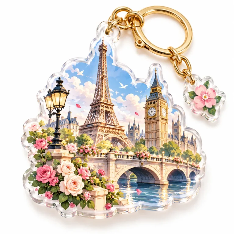 Custom acrylic keychain sample 1