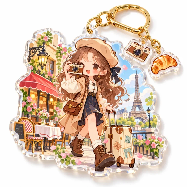 Custom acrylic keychain sample 4