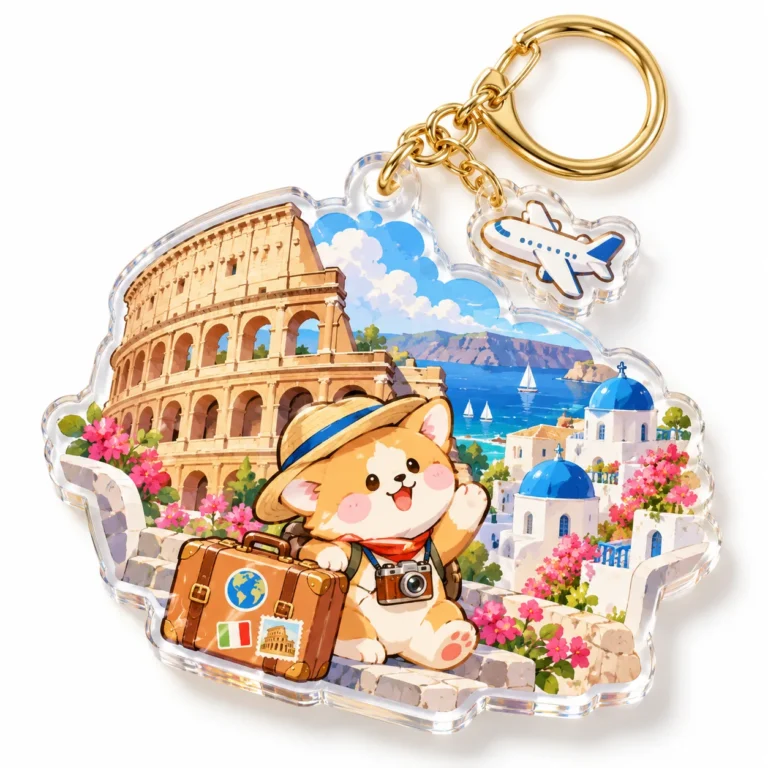 Custom acrylic keychain sample 6