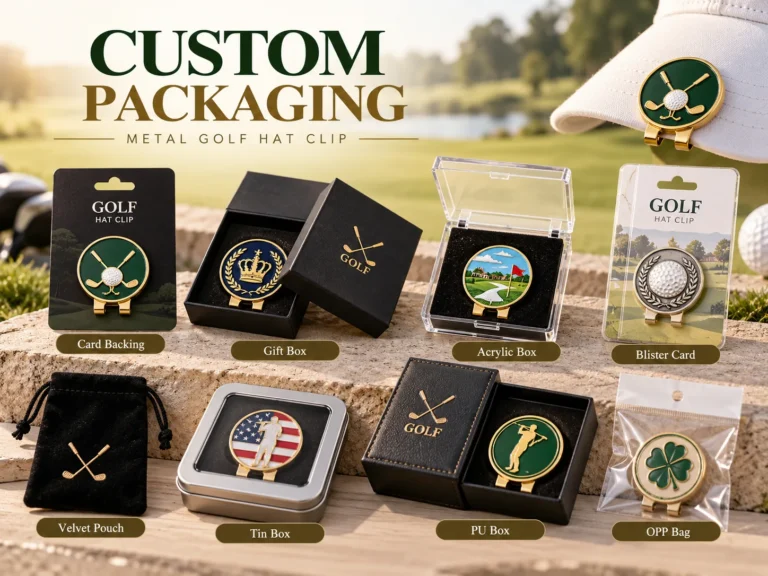Golf hat clip packaging options display